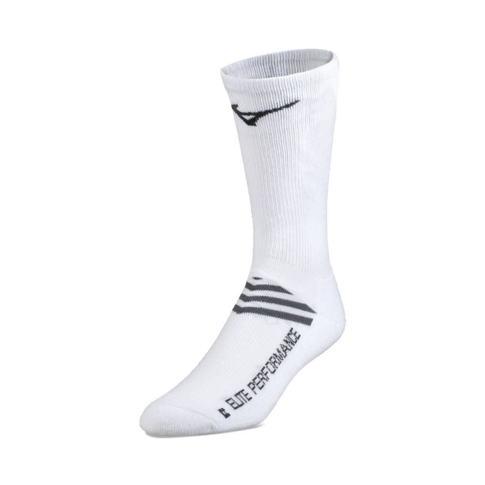 Meias Mizuno Voleibol RUNBIRD® Crew - Homem - Branco - ZSRVO3582